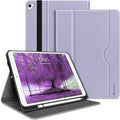 H HOLIMET Case for iPad Air 3rd Generation/iPad Pro 10.5 inch with Pencil Holder Soft TPU Stand Smart Cover Auto Wake/Sleep Stand for 10.5 iPad Air 3 2019 / iPad Pro 2017 (Purple)
