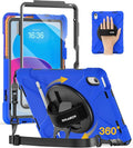 BRAECN for iPad (A16) 11th/10th Generation case 11/10.9 inch 2025/2022 Heavy Duty Shockproof Protective with Pencil Holder Screen Protector 360°Rotating Stand Handle &amp Shoulder Strap Full Body Cov