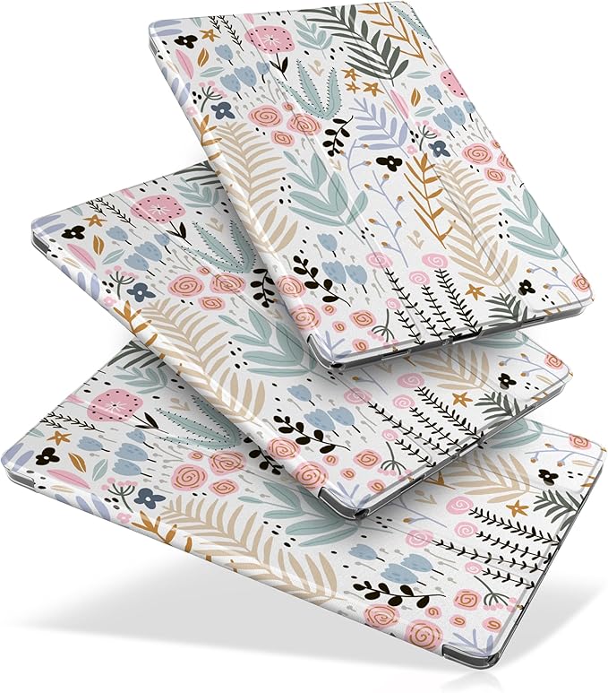 DONGKE Case for Samsung Galaxy Tab A11 Plus A11+ 11 inch (2025/2026) &amp Tab A9 Plus A9+ 11 inch (2024/2023) Slim Smart Stand Cover with Translucent Hard Back Auto Wake/Sleep - Tiny Flowers