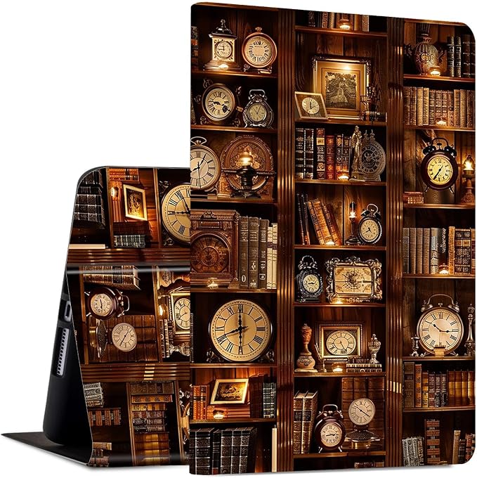 Bookshelf with Clocks