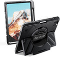Dexnor Case for iPad Pro 11 inch 4th/3rd/2nd/1st Gen (2022/2021/2020/2018)Rugged Protective Case with 360° Rotating Hand Strap &amp Stand &amp Screen Protector &amp Pencil Holder Shockproof Bumper