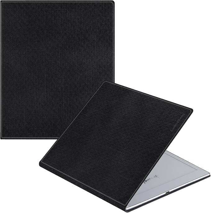 Magnetic Case for 10.3 Onyx Boox Go 10.3 ePaper Tablet (2024 Released) - Ultra-Thin Lightweight PU Leather Book Folio Cover with Auto Sleep/Wake (Cloth Black)