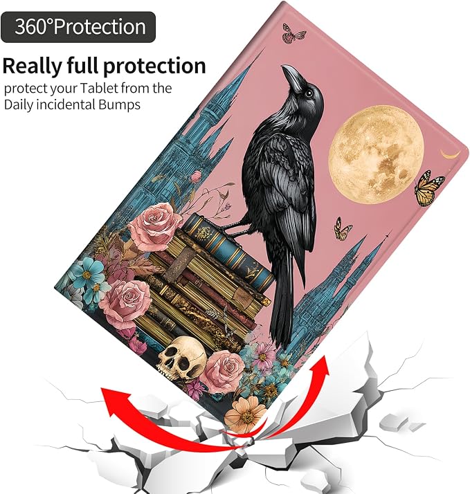 Gothic Raven Book Moon Castle