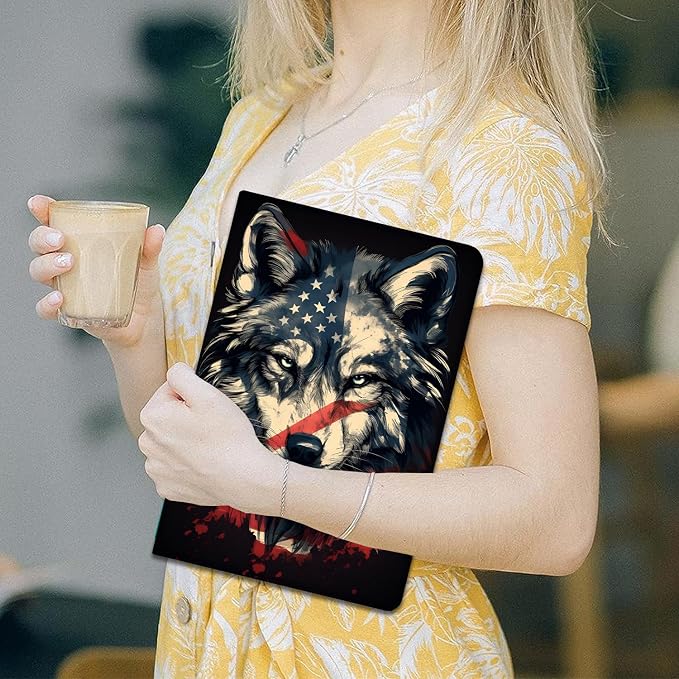 American Flag Wolf