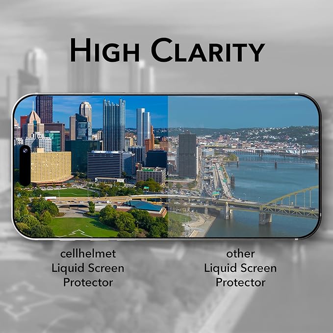 cellhelmet Liquid Glass Wipe On Extreme Glass Protection | $300 Repair Protection Guarantee | Scratch &amp Shatter Protection | Universal Glass Screen Protector for Phones and Smart Watches