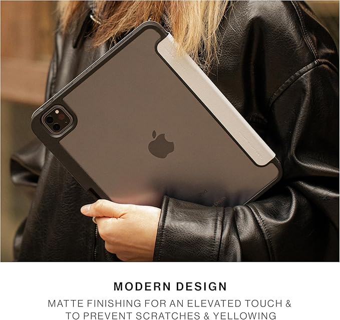 Native Union Active Case for iPad Pro 11 M5 – Lightweight Durable 4-in-1 Stand Case with Matte TPU Back – Apple Pencil Holder – Magnetic Cover Compatible with Auto Wake/Sleep Function (Black)