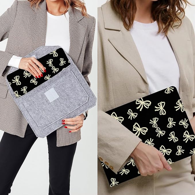 Black - Beige Bow
