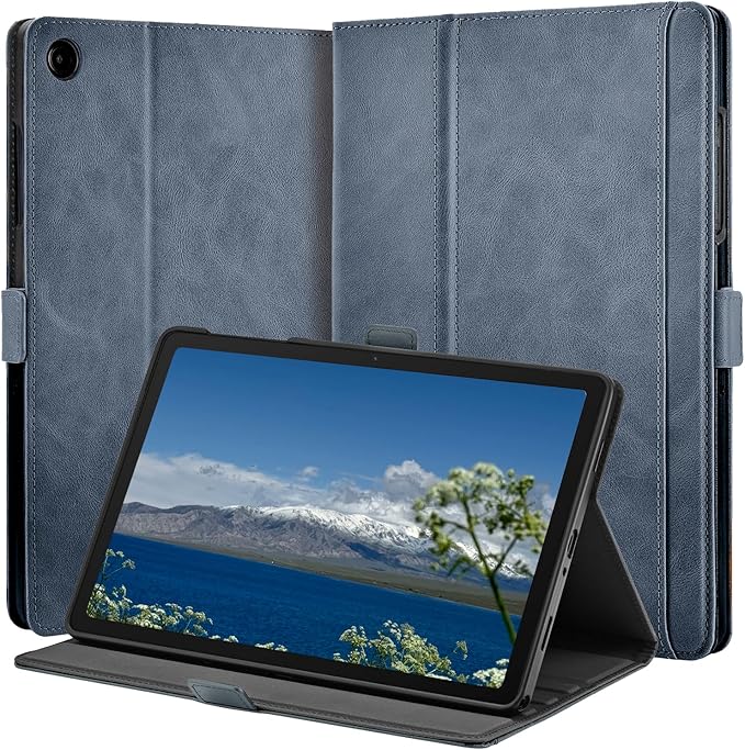 Case for Samsung Galaxy Tab A11+/A11 Plus/A9+ Plus 5G Tablet 11 Inch 2026/2023 (SM-X230/X236/X238/X210/X216/X218u) with PocketMagnetic ClosureMulti Angle CoverAuto Sleep/WakeLight Blue