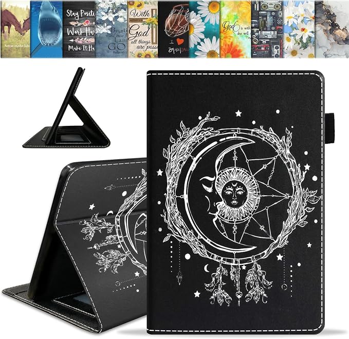 Celestial Theme Sun with Crescent Moon