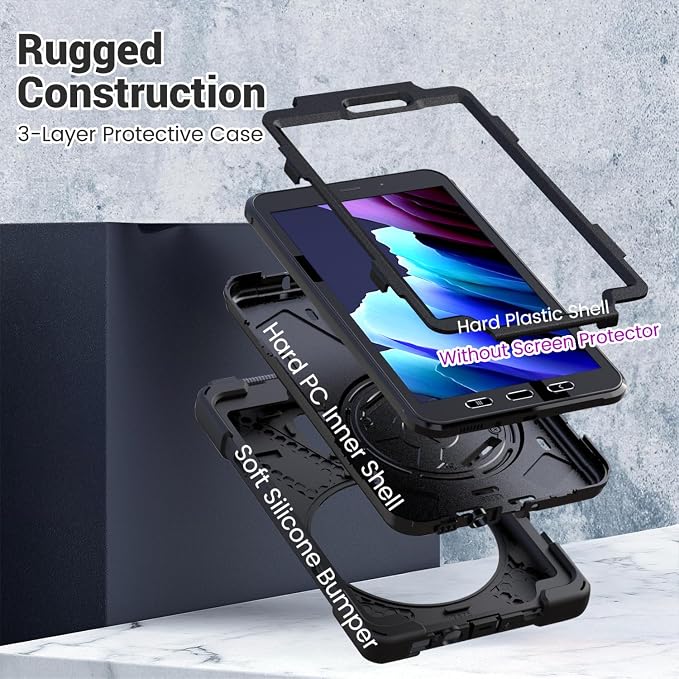 Galaxy Tab Active 5/3 8.0 Case-Black