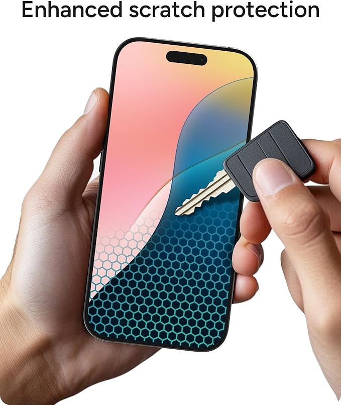ZAGG XTR4 Screen Protector for iPhone 16 Pro - 11x Stronger Tempered Glass Blue Light Filtration Anti-Reflective Technology Graphene Reinforced InvisibleShield Easy Dust-Free Installation