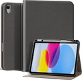 for iPad 11th Generation 11 inch 2025 &amp 10th Gen 10.9 inch 2022 Case with Pencil Holder Premium Leather Smart Cover Auto Wake/Sleep Multi-Angle Protective Stand CaseDark Gray