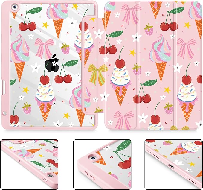 Ice Cream-Bows-Pink