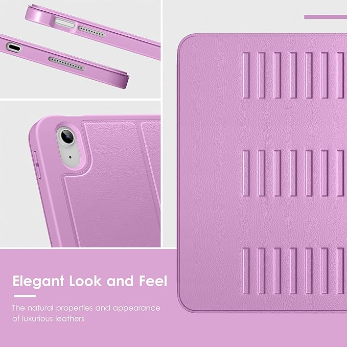 VIKESI Case for iPad (A16) 11-inch 2025 and iPad 10th/11th Generation 10.9 Inch 2022Multiple Angles Magnetic Stand CoverShockproof BackPencil Holderand Auto Sleep/WakePurple