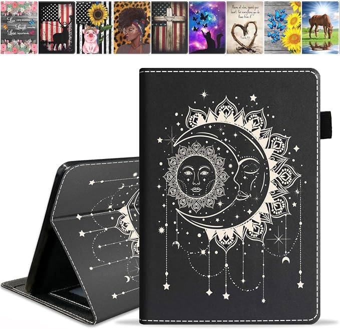 Celestial Theme Sun with Crescent Moon