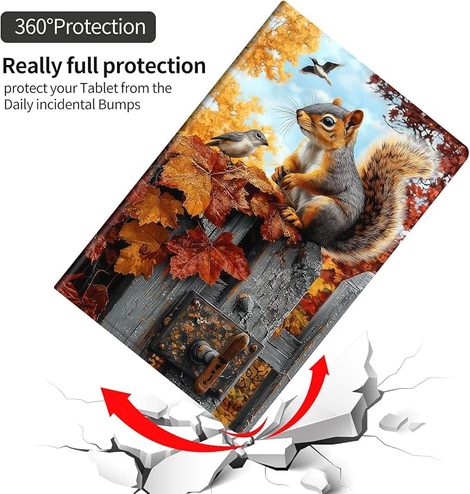 The Cute Squirrels And Birds