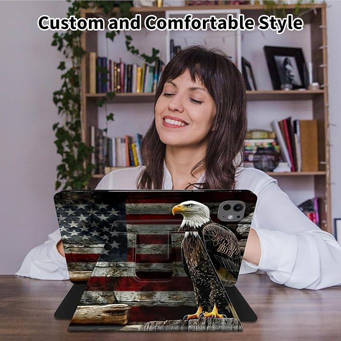 Bald Eagle American Flag