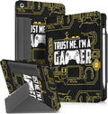 for iPad 9th/8th/7th Generation 10.2 Inch Case with Pen Holder for Boys Girls Women Men Cute Cartoon Anime Cool Funny Protector Stand Tablet Cover for Apple i Pad 7/8/9 Gamer