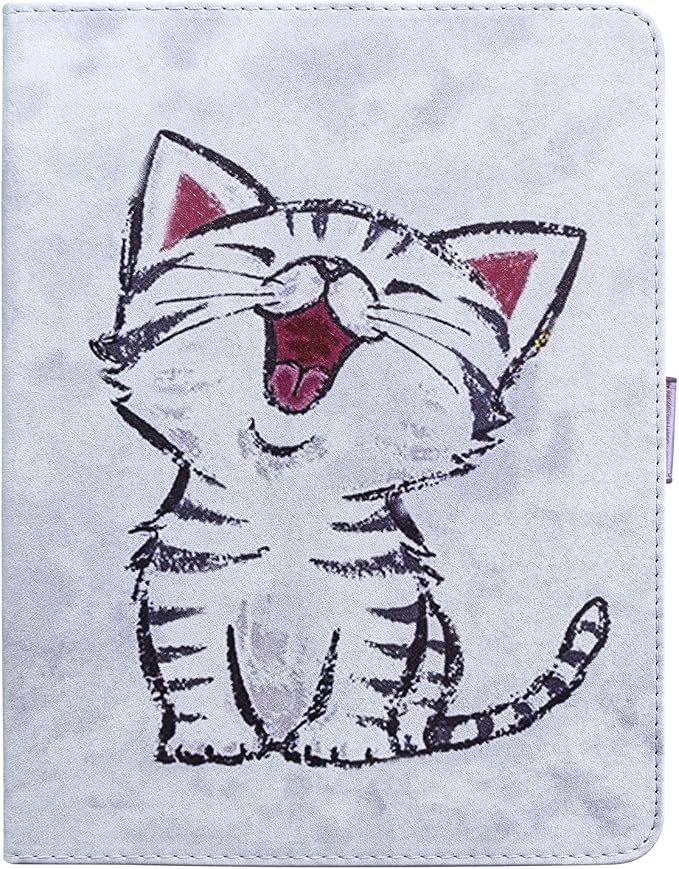 for iPad Air 11 inch Case M3 2025/M2 2024 &amp iPad Air 5th/4th Gen 10.9 &amp iPad Pro 11 inch Case 4th/3rd/2nd/1st Gen with Pencil Holder/Stand/Hand StrapAuto Wake/Sleep Cute Red-Billed Cat