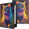 Case for All-New Kindle Paperwhite 12th Generation 7 inch 2024 &amp Kindle Colorsoft Signature Edition 2024 Lightweight Protective PU Leather Smart Stand Cover with Auto Wake Sleep - Watercolor Cat
