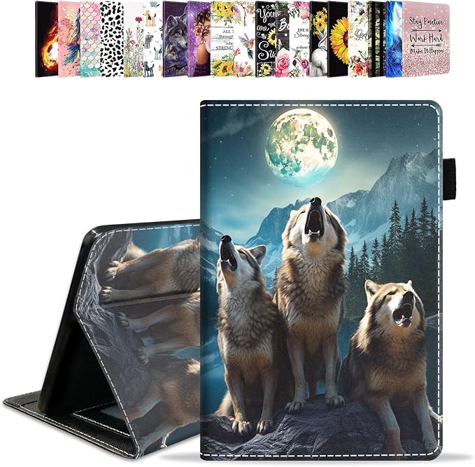 Wolf Howling Under the Moon-1