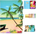 Case for Amazon Fire Max 11 13th Generation (2023) Techcircle Folio Stand PU Leather Magnetic Smart Wallet Soft Cover Protective Case with Pen Holder+Card Slots Auto Wake/Sleep Summer Beach