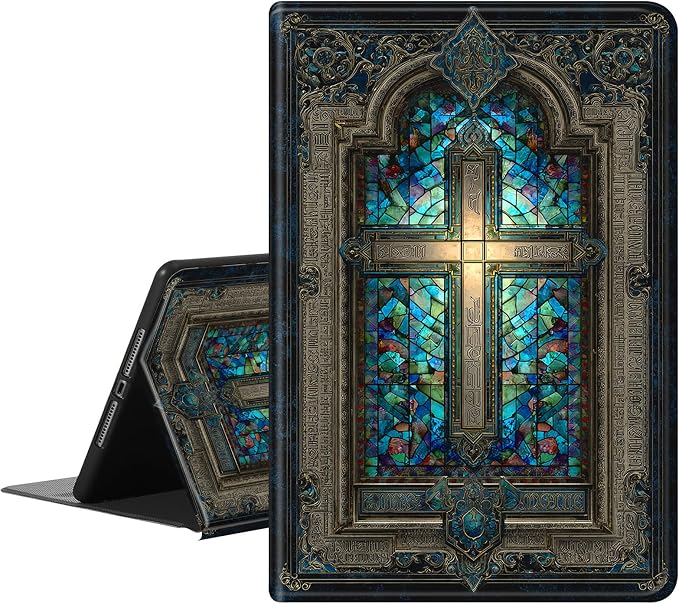 Gothic Stained Glass Cross