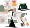 Compatible with iPad Air 13 inch Case (M3 2025 /M2 2024)/12.9 inch Case (6th/5th/4th/3rd 2022/2021/2020/2018) with Pencil HolderAuto Wake/Sleep Protect CoverChristian Quotes Bible Verse