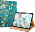 VIKESI Case for iPad Pro 13-inch M5 or M4 Released in 2025 or 2024 Leather Stand Cover with Apple Pencil Holder Auto Wake/Sleep Multiple Viewing Angles Built in Hand Strap &amp PocketBlossom