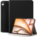 Leather Case for iPad Air 11 M2/M3/M4 (2024-2026) &amp 10.9 4th/5th Gen (2020/2022) Protective Shockproof Smart Cover with Adjustable Stand - Auto Wake/Sleep and Multiple View Angles Black