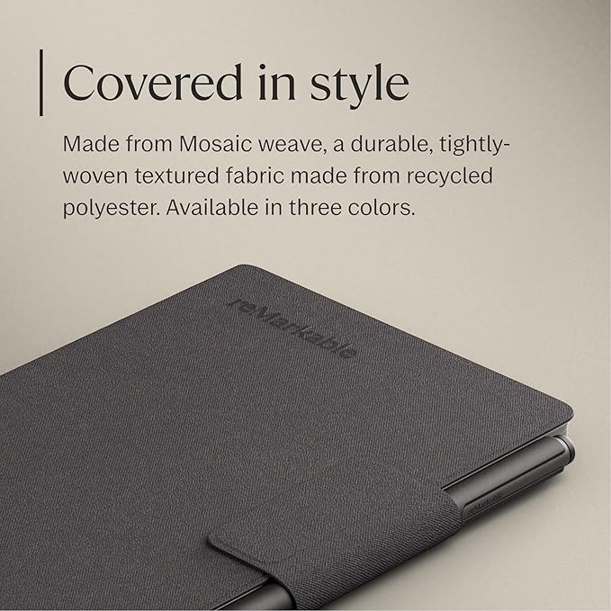 reMarkable Paper Pro Move - Basalt Book Folio | Mosaic Weave Case for Your 7.3'' Paper Tablet