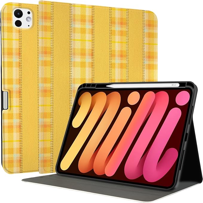 Orange Yellow Plaids Stripes