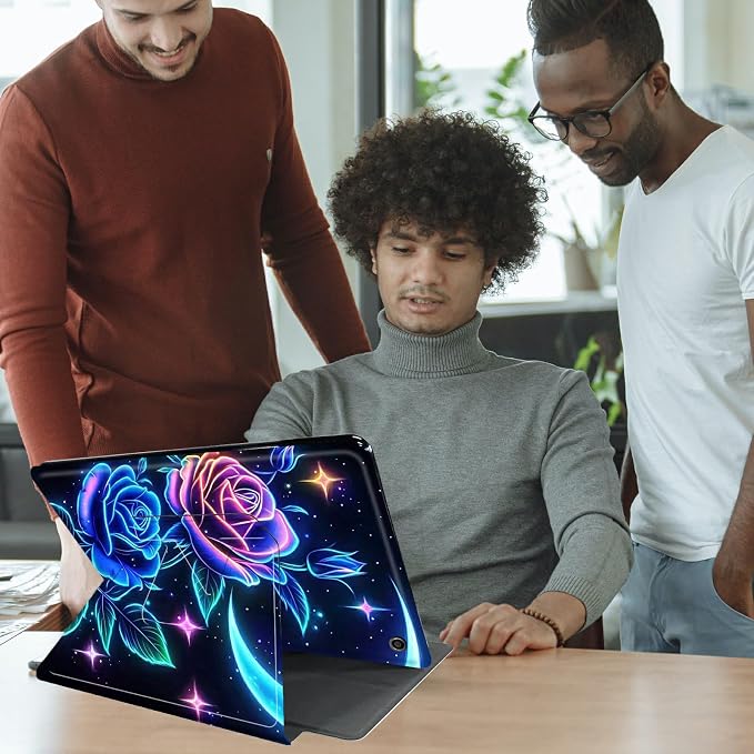 Blue Roses Moon Stars