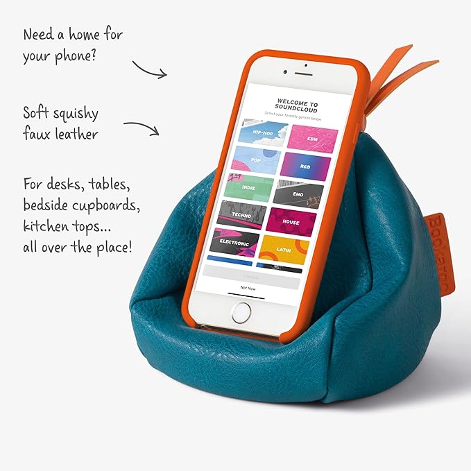 IF Bookaroo Little Bean Bag Phone Rest for Phone Tablet or Book - Charcoal