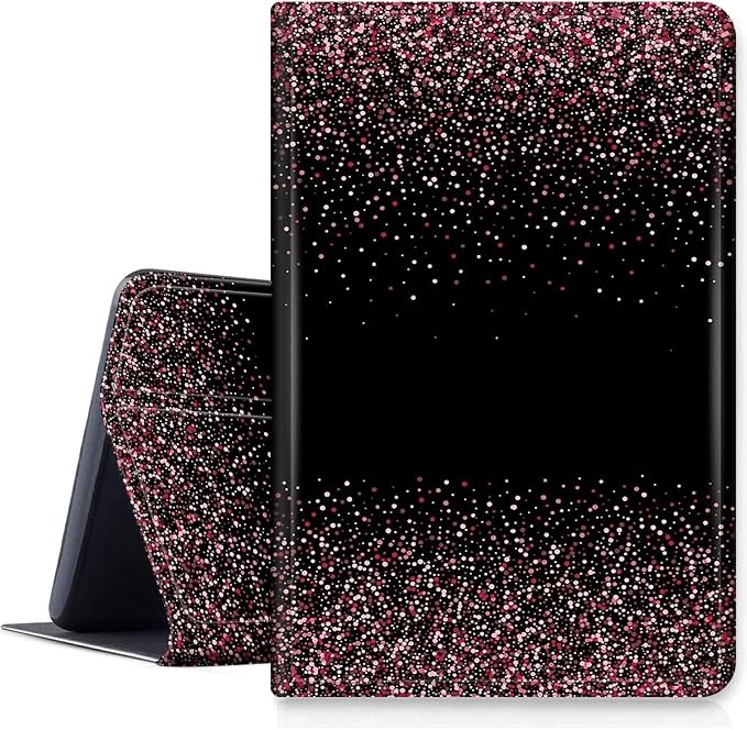 Pink Black Glitter