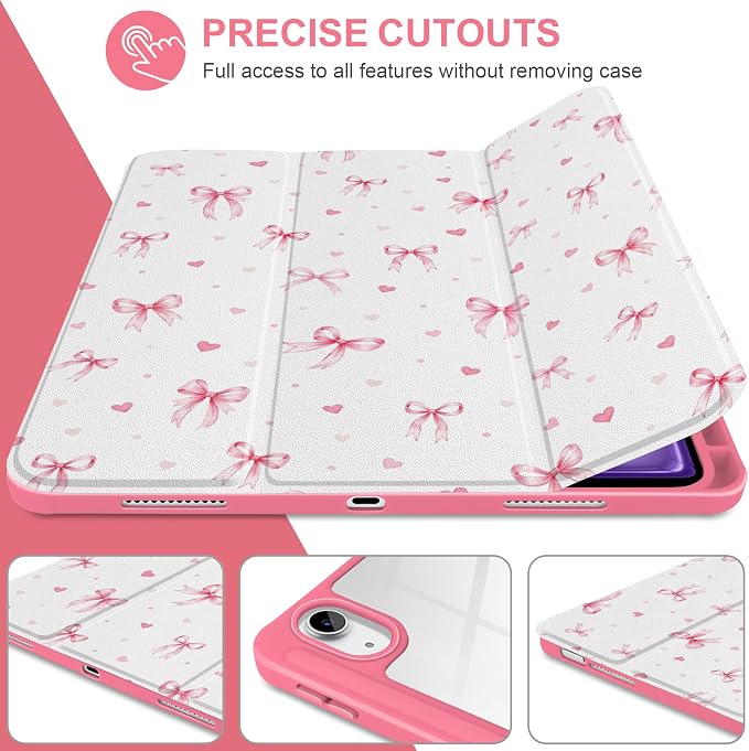 Pink Bow Hearts