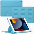 VIKESI Case for iPad 9th / 8th / 7th Generation 10.2 inch (2021/2020/2019 Released)Multiple Angles Magnetic Stand CoverShockproof BackPencil Holderand Auto Sleep/WakeSky Blue