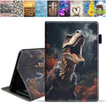 Case for All-New Amazon Kindle Fire HD 10 &amp 10 Plus Tablet (13th/11th Generation 2023/2021 Release) 10.1 - Premium PU Leather Stand Cover with Smart Auto Wake Dinosaur