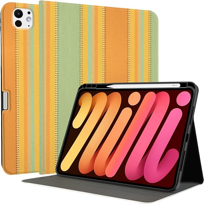 Orange Green Stripes