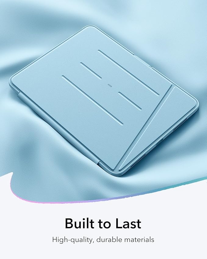 ESR for iPad Air 13 Inch Case M4/M3/M2 (2026/2025/2024) Vertical Stand Cover Multi Stand Angles Ultra-Stable Case with Pencil Holder Flip Series Light Blue