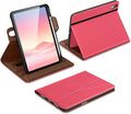 DTTO for iPad A16 Case iPad 11th / 10th Generation Case (2025/2022) 360 Degree Rotating Premium Leather Folio Stand Cover with Pencil Holder Watermelon Red