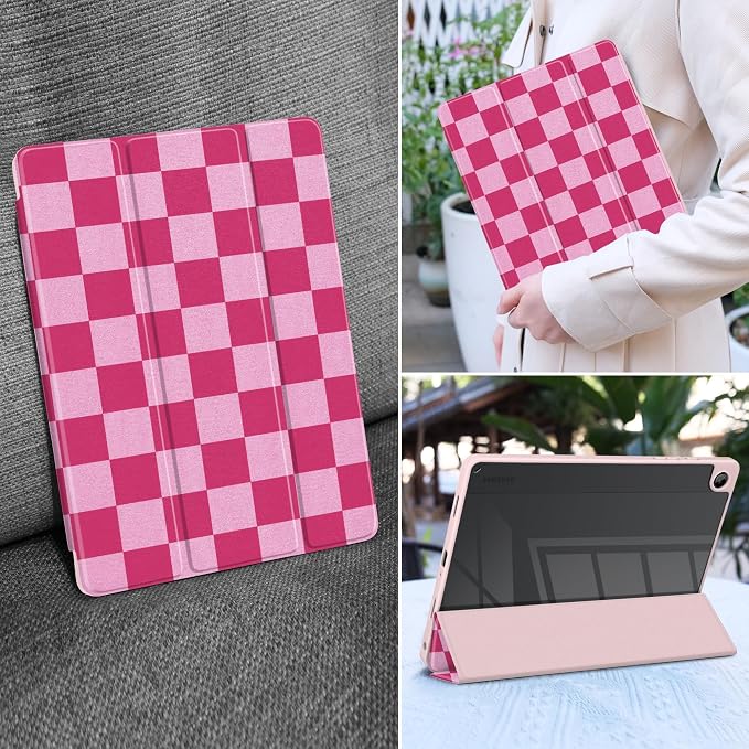 Rose & Light Pink Checkerboard