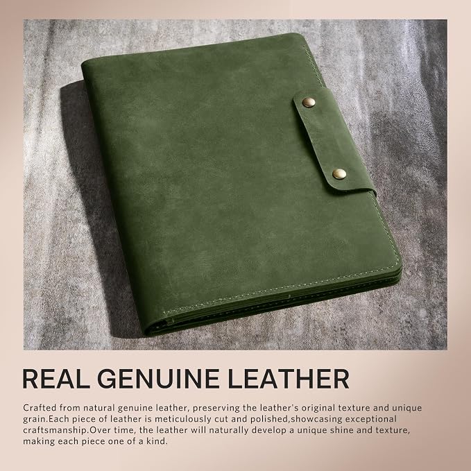 Genuine Leather Olive