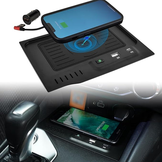 Wireless Charger for 2019 2020 2021-2024 Nissan Altima L34 Style Accessories USB-A USB-C Phone Wireless Fast Charging Panel for S/SR/SV/SR VC-Turbo/SL/Platinum/latinum VC-Turbo/Edition One