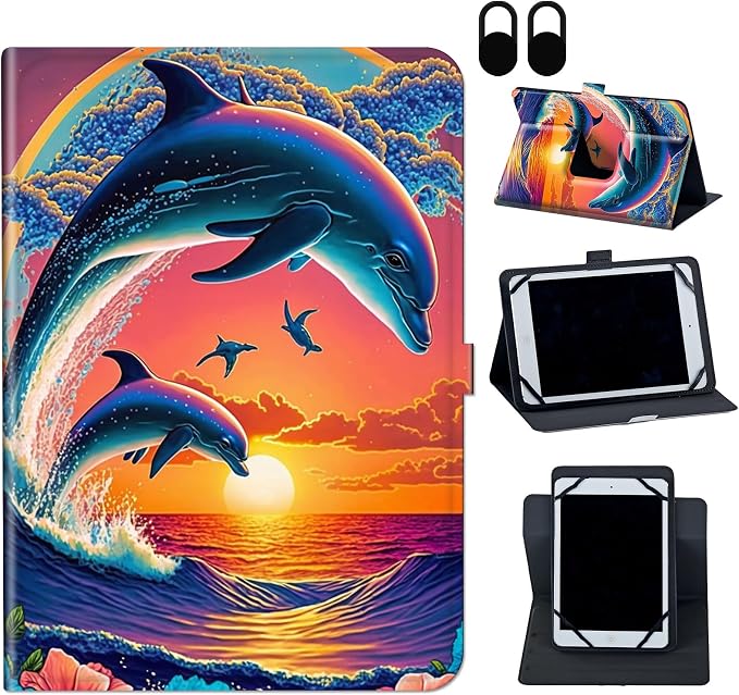 Dolphins in The Sunset