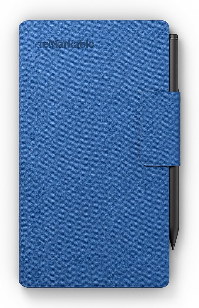 reMarkable Paper Pro Move - Cobalt Book Folio | Mosaic Weave Case for Your 7.3'' Paper Tablet
