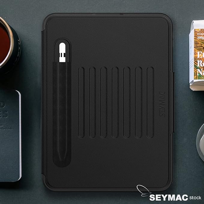 SEYMAC stock Case for iPad (A16) 11th/10th Generation 11''/10.9'' Strong Magnetic Auto Sleep Shockproof Case with Absorbing Multi-Angles Stand Pen Holder Card Slot (Black)