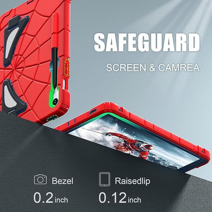 Galaxy Tab S10 Lite Case-Red+Black