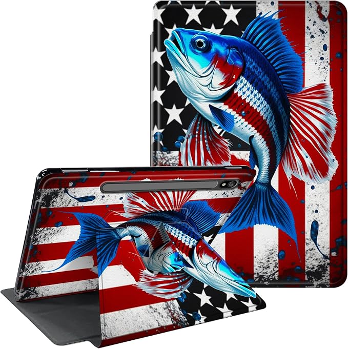 American Flag & fish