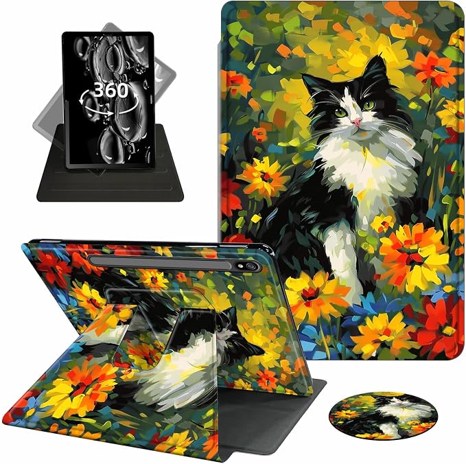 Colorful Cat Floral